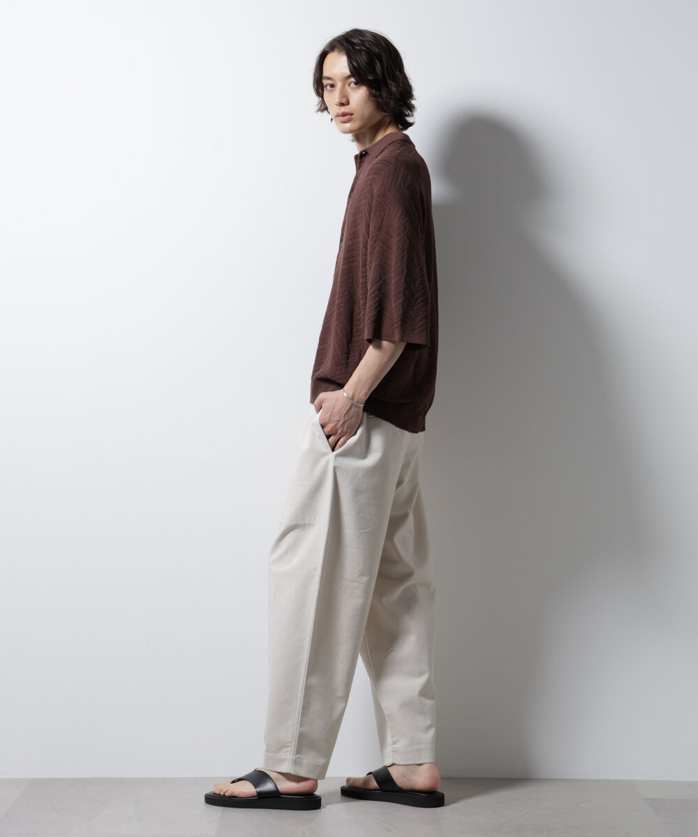 nano･universe「リネンミックスリラックスイージーパンツ」|チノ|