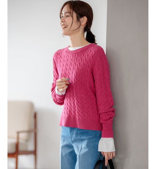 組曲「コットンベア天竺 カフス袖ロングTシャツ」|Tシャツ・カットソー|