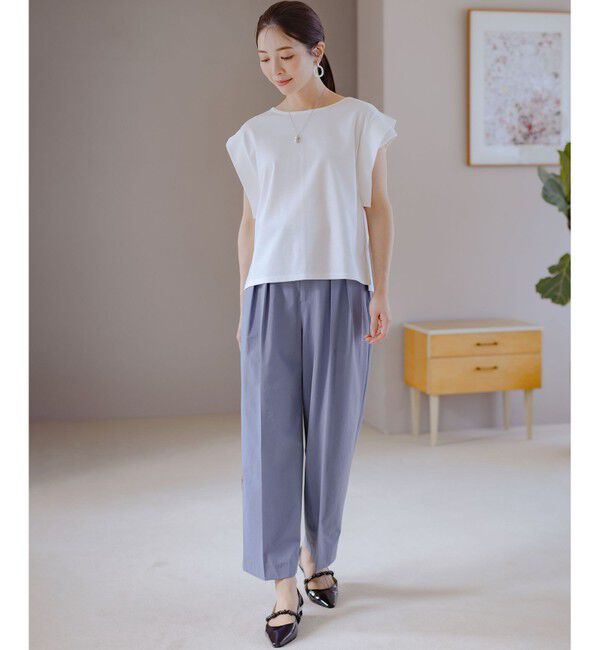 組曲「ハシゴレースフレンチスリーブ カットソー」|Tシャツ・カットソー|