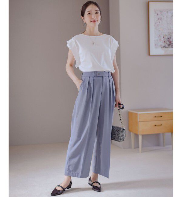 組曲「ハシゴレースフレンチスリーブ カットソー」|Tシャツ・カットソー|