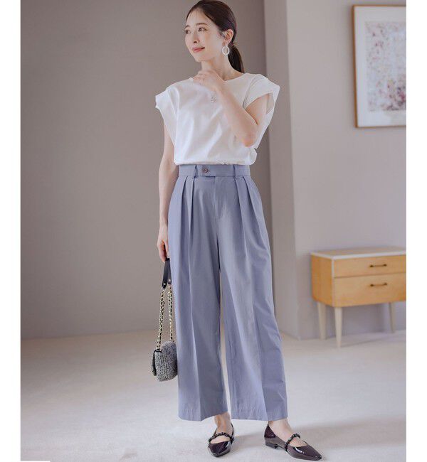 組曲「ハシゴレースフレンチスリーブ カットソー」|Tシャツ・カットソー|