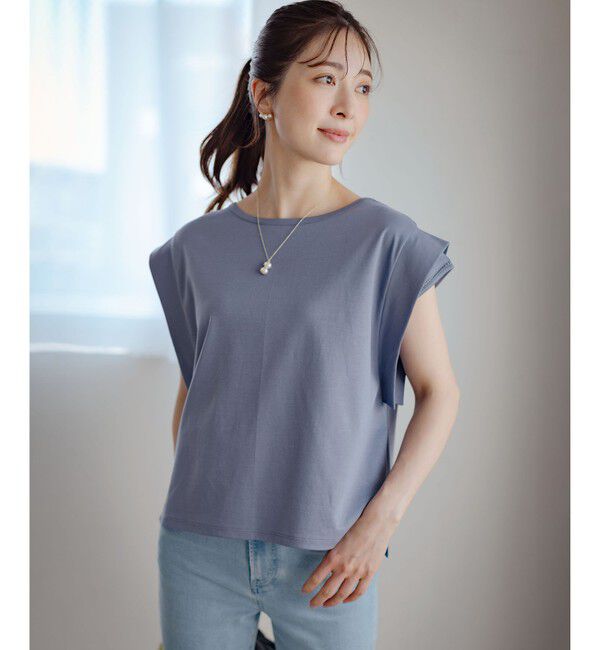 組曲「ハシゴレースフレンチスリーブ カットソー」|Tシャツ・カットソー|