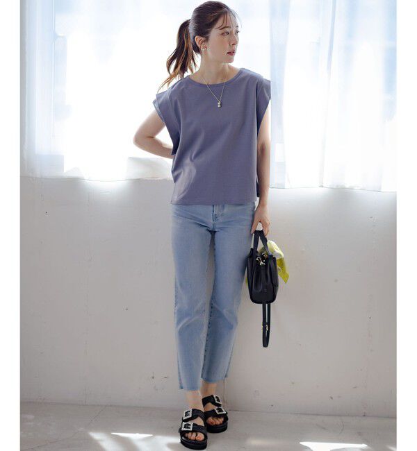 組曲「ハシゴレースフレンチスリーブ カットソー」|Tシャツ・カットソー|