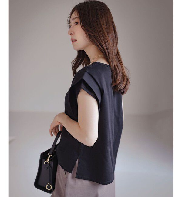 組曲「ハシゴレースフレンチスリーブ カットソー」|Tシャツ・カットソー|