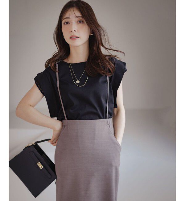 組曲「ハシゴレースフレンチスリーブ カットソー」|Tシャツ・カットソー|