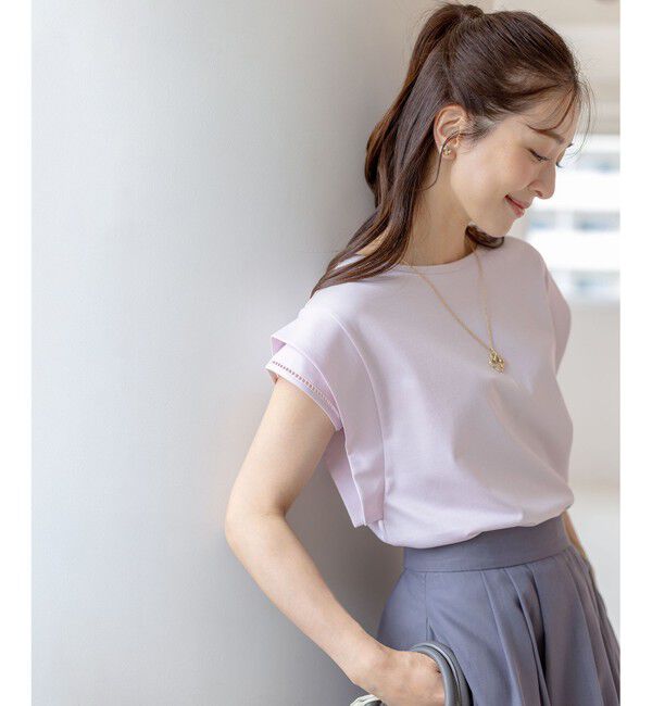 組曲「ハシゴレースフレンチスリーブ カットソー」|Tシャツ・カットソー|