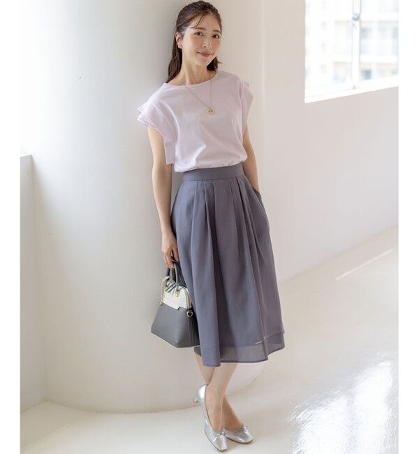 組曲「ハシゴレースフレンチスリーブ カットソー」|Tシャツ・カットソー|