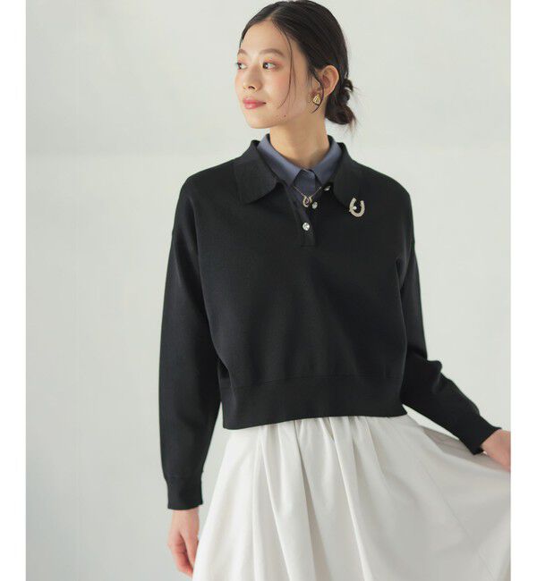 組曲「オーガンスキッパー ニット」|ニット・セーター|ブラック系