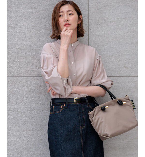 23区「【一部店舗限定】シアー リネン ミックス シャツ」|シャツ・ブラウス|ベージュ系