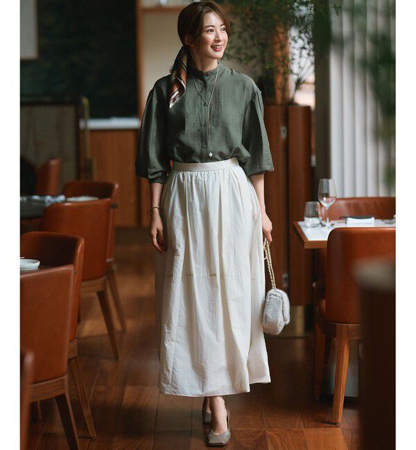 23区「【一部店舗限定】シアー リネン ミックス シャツ」|シャツ・ブラウス|