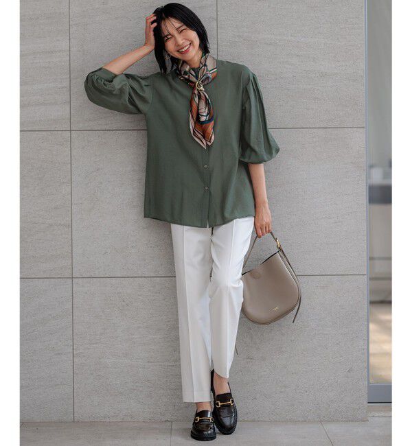 23区「【一部店舗限定】シアー リネン ミックス シャツ」|シャツ・ブラウス|