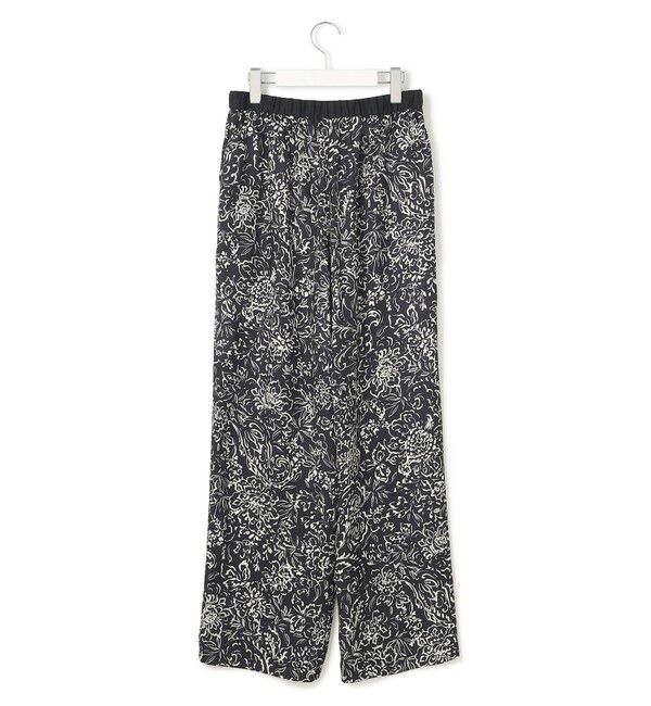 23区「【洗える】アンティークフラワープリント ワイド パンツ」|その他|