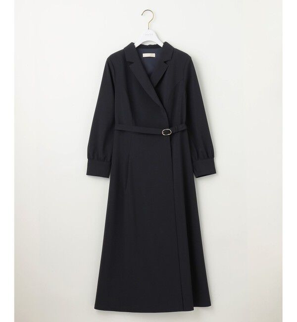 any SiS「【洗える】レディテーラード ワンピース」|ワンピース|ネイビー