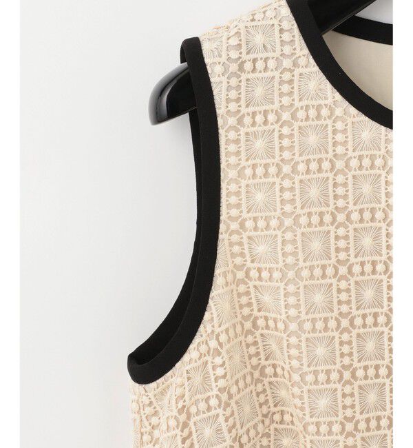 Grace Class「プリーツ切替ケミカルドレス」|ドレス|