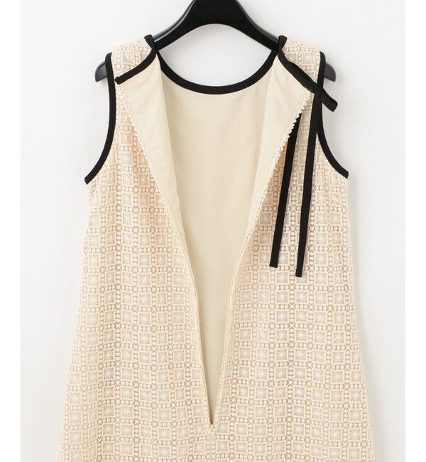 Grace Class「プリーツ切替ケミカルドレス」|ドレス|