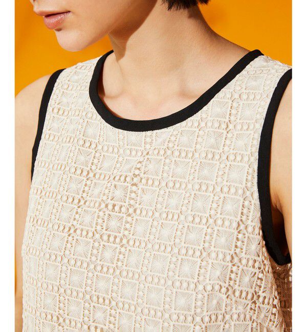 Grace Class「プリーツ切替ケミカルドレス」|ドレス|