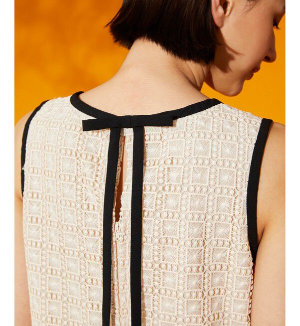 Grace Class「プリーツ切替ケミカルドレス」|ドレス|