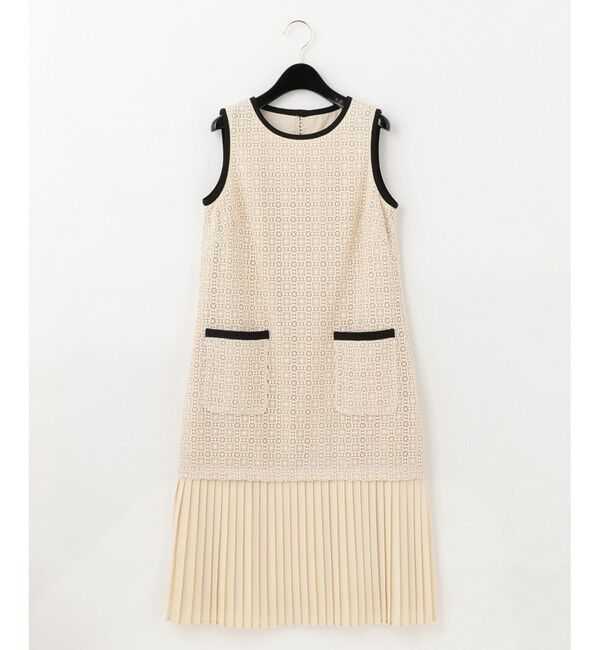 Grace Class「プリーツ切替ケミカルドレス」|ドレス|