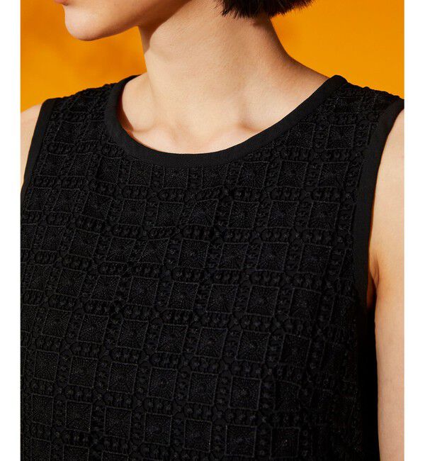 Grace Class「プリーツ切替ケミカルドレス」|ドレス|