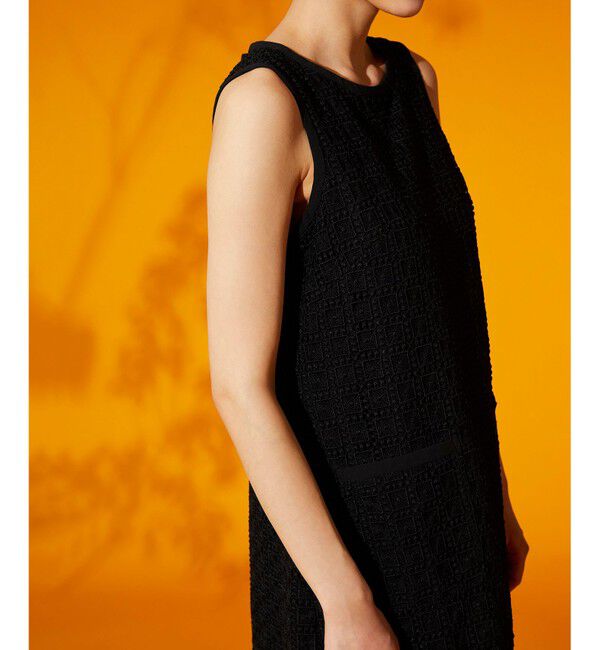 Grace Class「プリーツ切替ケミカルドレス」|ドレス|