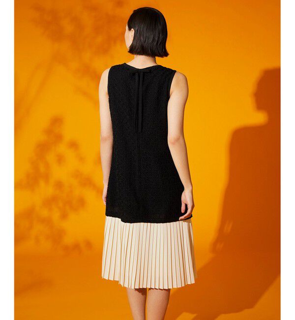 Grace Class「プリーツ切替ケミカルドレス」|ドレス|