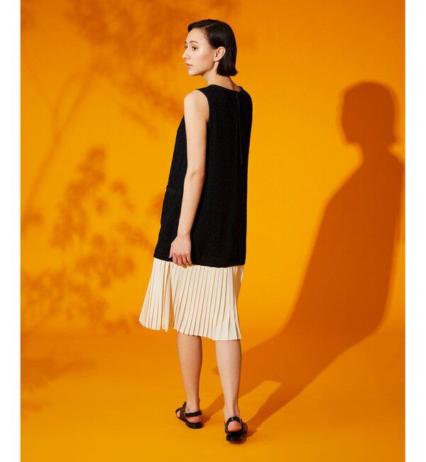 Grace Class「プリーツ切替ケミカルドレス」|ドレス|