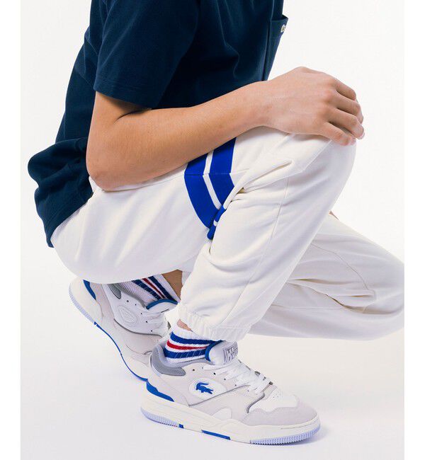 LACOSTE「メンズ LINESHOT 124 1 SMA」|スニーカー|ホワイト&times;ブルー