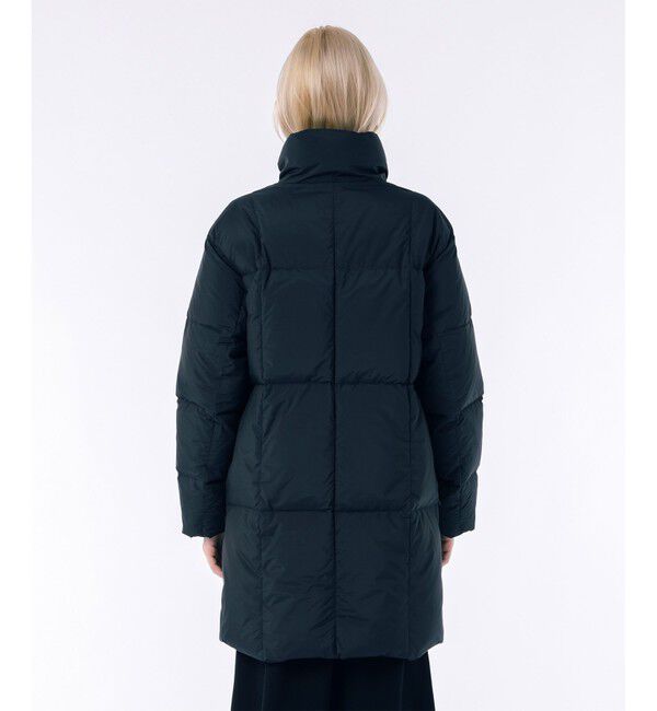 LACOSTE「パウダータッチ ダブルジップ ナイロンスタンドカラーダウンコート」|ダウン|