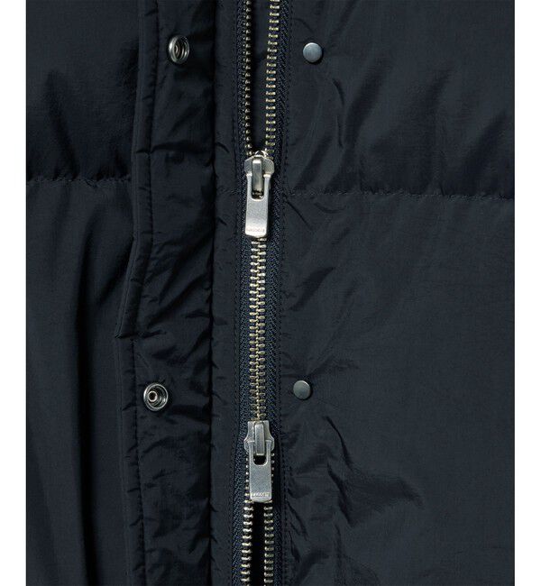 LACOSTE「パウダータッチ ダブルジップ ナイロンスタンドカラーダウンコート」|ダウン|