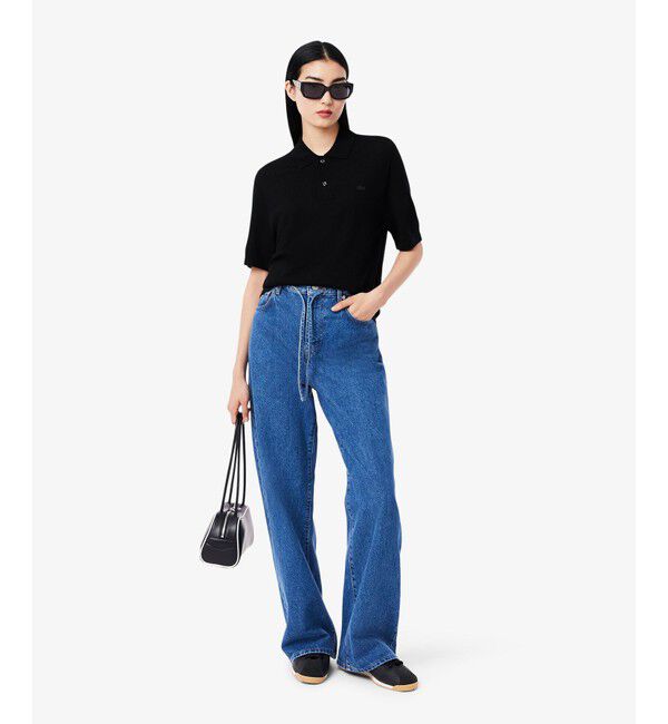 LACOSTE「メリノウール3Dニットポロシャツ」|ニット・セーター|