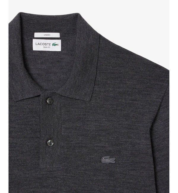LACOSTE「メリノウール3Dニットポロシャツ」|ニット・セーター|