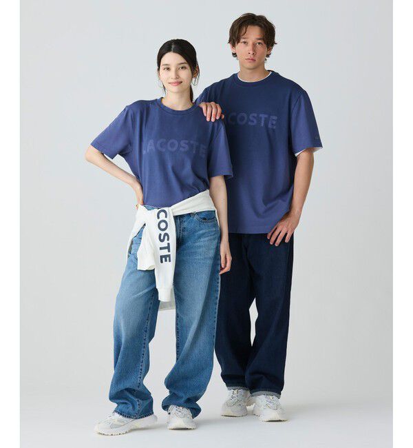 LACOSTE「グラデーション ステンシルブランドネームロゴTシャツ」|Tシャツ・カットソー|