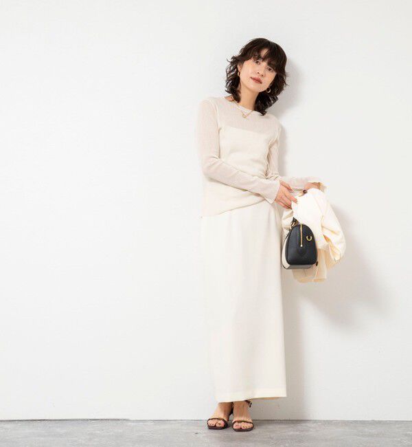 NOLLEY'S sophi「ウォッシャブルラメチュールロンＴ」|Tシャツ・カットソー|