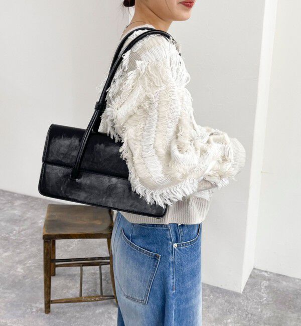 fredy emue「カットフリンジジャガード2WAY カーディガン」|ニット・セーター|