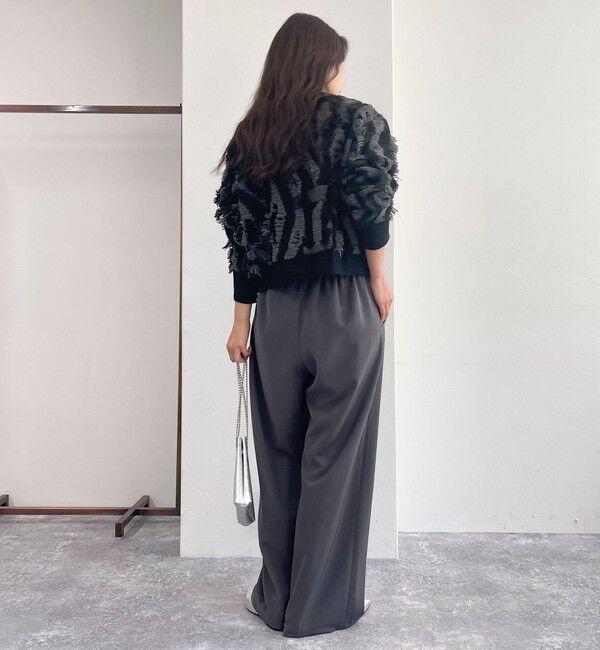 fredy emue「カットフリンジジャガード2WAY カーディガン」|ニット・セーター|