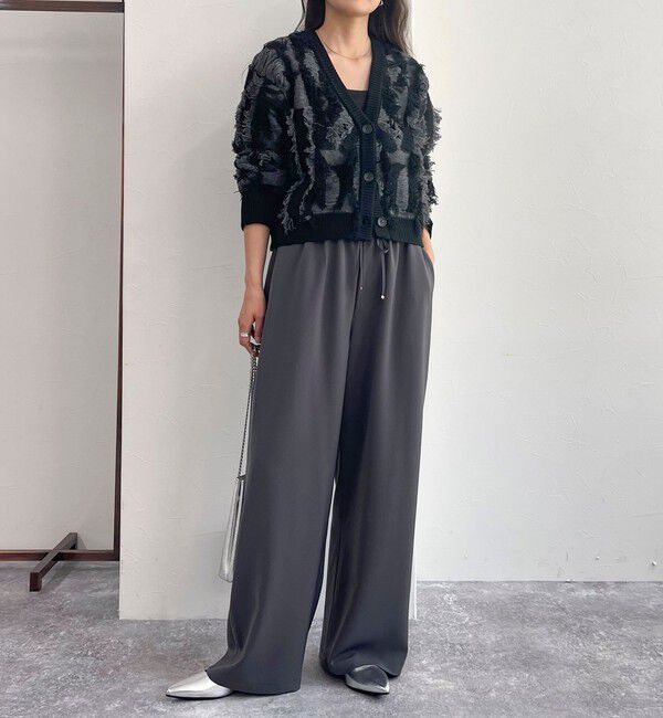 fredy emue「カットフリンジジャガード2WAY カーディガン」|ニット・セーター|