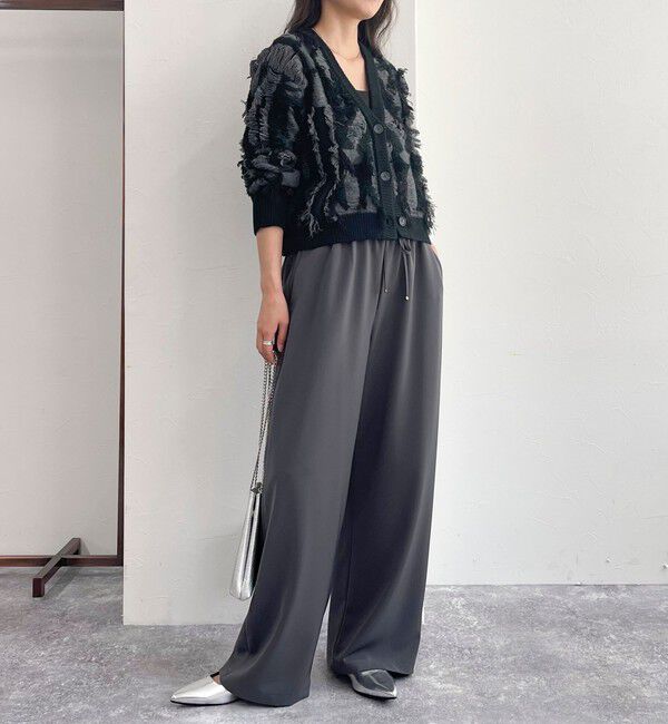 fredy emue「カットフリンジジャガード2WAY カーディガン」|ニット・セーター|