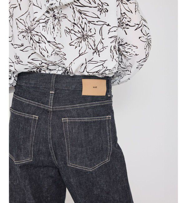 ROPE「ストレッチデニムストレートパンツ」|デニム|