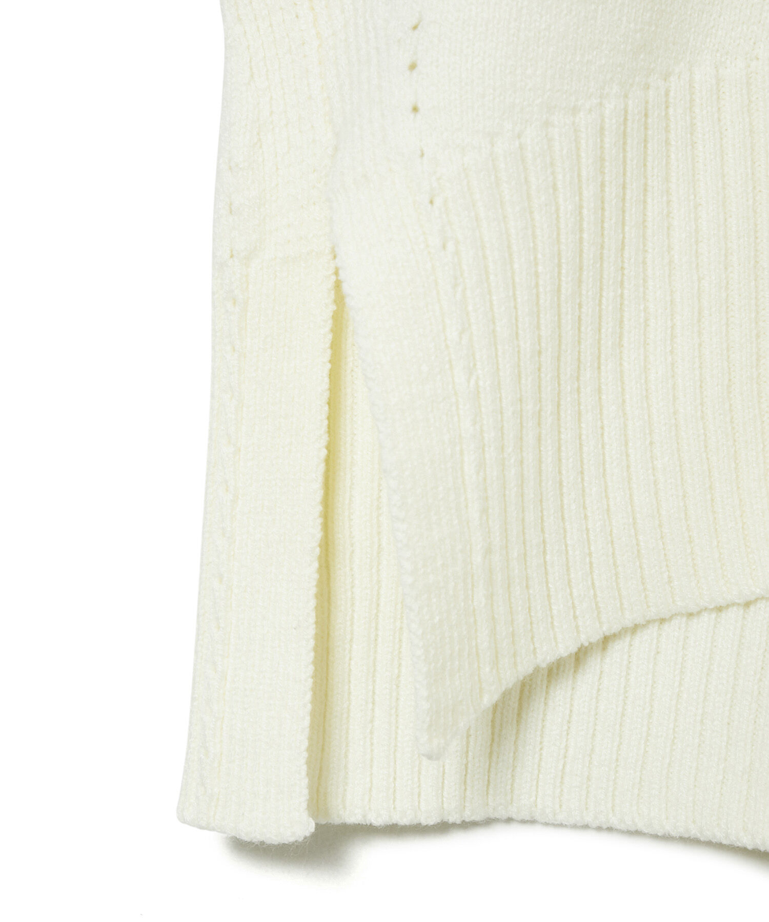 VIS「【アンチピリング/洗える】サイドスリットニットプルオーバー【WEB限定カラー】」|ニット・セーター|