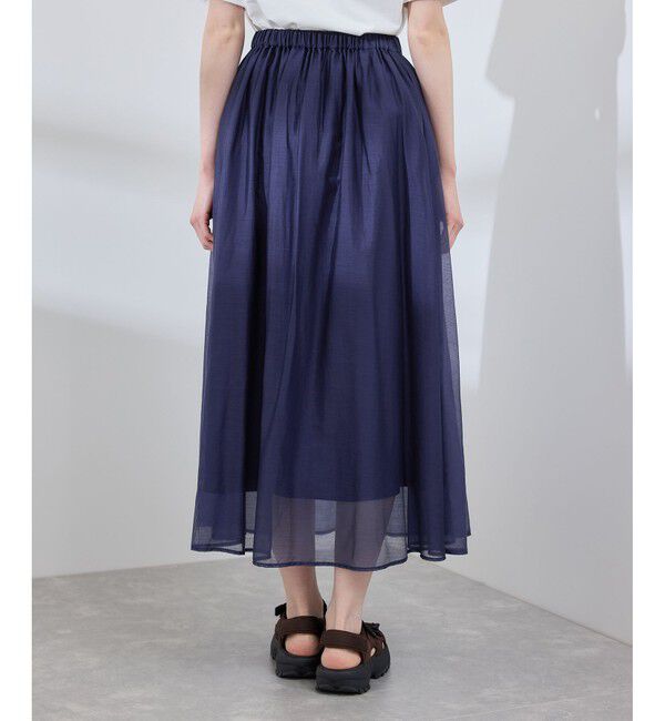 Rope&rsquo;Picnic「エアリーシアーギャザーロングスカート」|スカート|