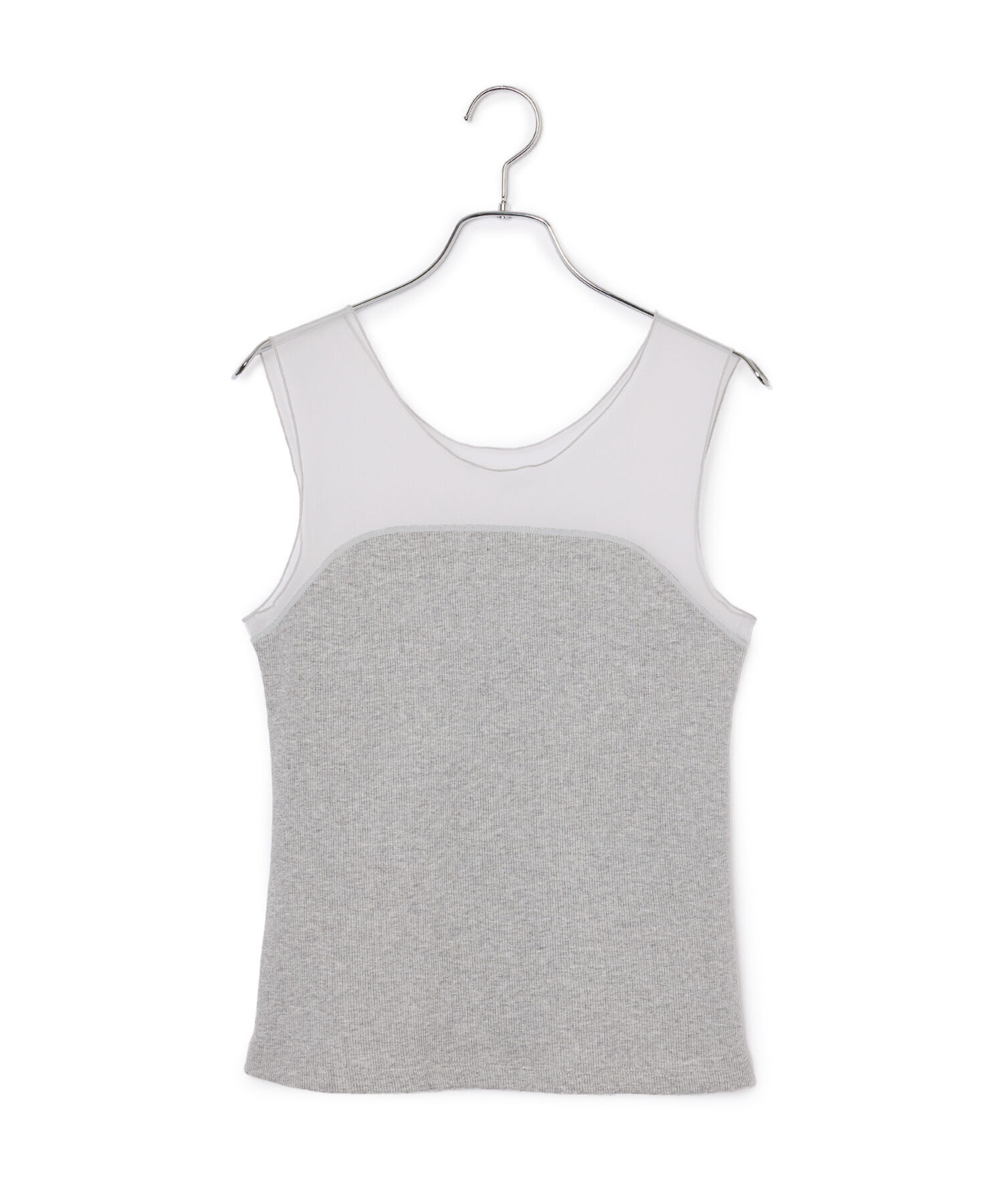 ADAM ET ROPE'「チュール切り替えタンクトップ」|タンクトップ|