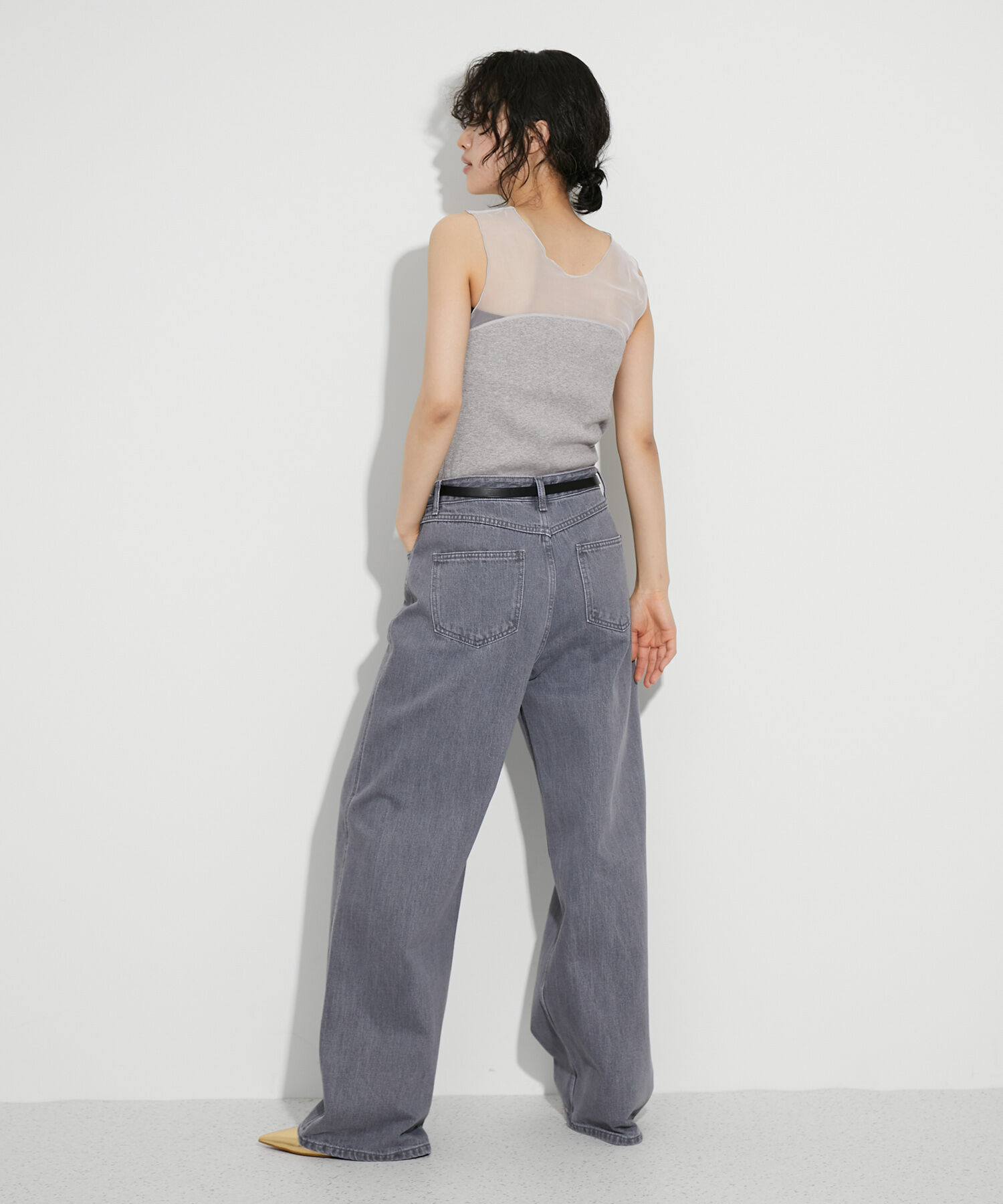 ADAM ET ROPE'「チュール切り替えタンクトップ」|タンクトップ|