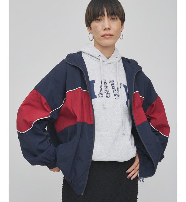  「【umbro&times;Whim Gazette】 フーディーブルゾン」|ブルゾン・スタジャン|ネイビー