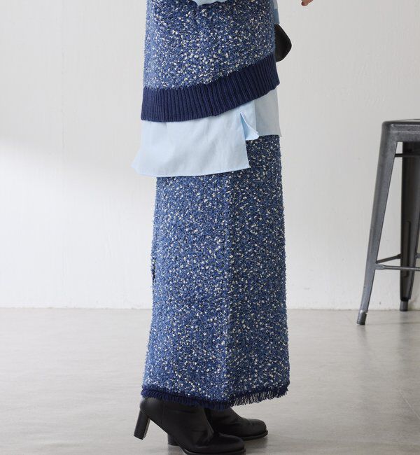  「ツイードライクニットスカート」|スカート|