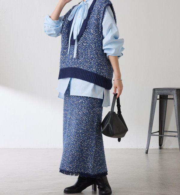  「ツイードライクニットスカート」|スカート|