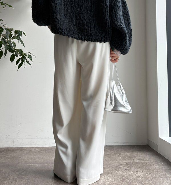  「【累計販売数3万枚突破/22色４サイズ展開！】タックワイドパンツ」|チノ|