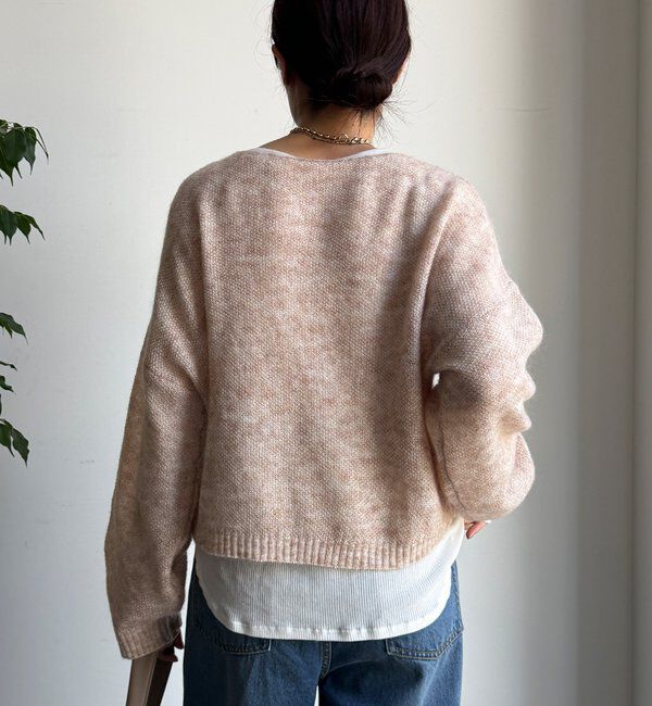  「モヘヤメランジプルオーバー」|ニット・セーター|