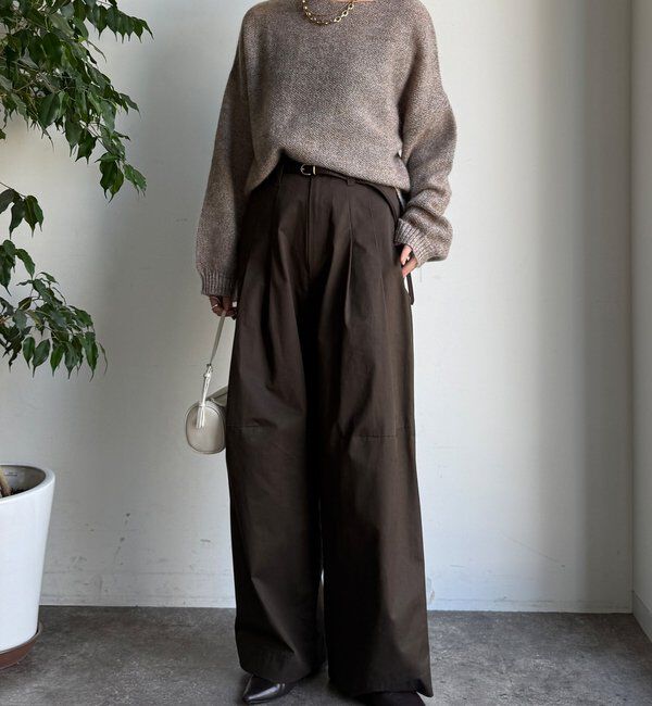  「モヘヤメランジプルオーバー」|ニット・セーター|