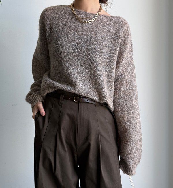  「モヘヤメランジプルオーバー」|ニット・セーター|