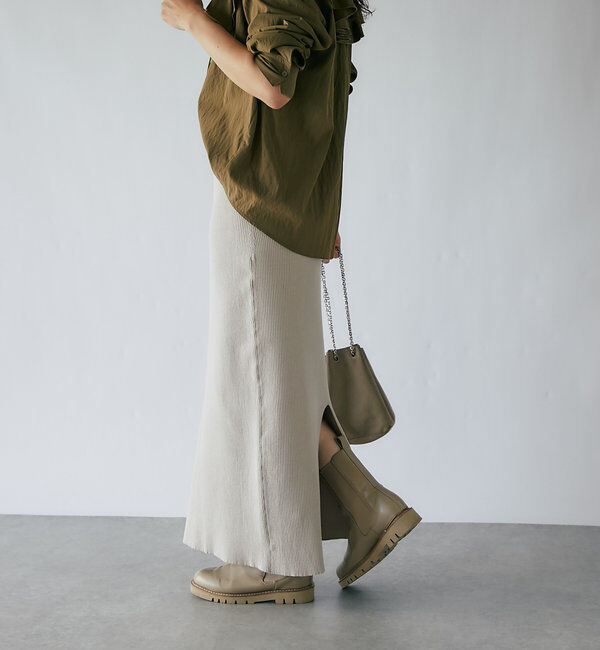  「予約【新色追加/マイナス3kg/レビュー高評価☆】リブタイトスカート」|スカート|